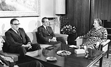 Nixon with Israeli Prime Minister Golda Meir, June 1974.