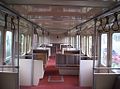 The interior of a refurbished motor car at North Williamstown railway museum