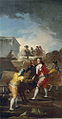 Überwältigung eines Stiers, Gemälde von Goya