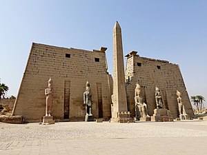 Entrance of the Luxor Temple complex, unknown architect, 1279-1212 BC[39]