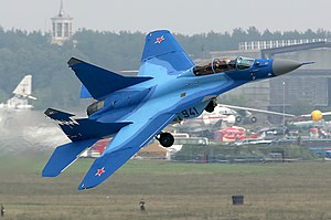 Rusya'ya ait bir MiG-29K, MAKS Havacılık Fuarı, 2007