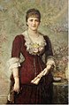 Porträt Lucy Stern, Tochter des Wiener Hofjuweliers Joseph Biedermann und Gattin des Bankiers James Julius Stern (1882)