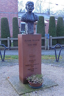 Denkmal für Sylvain Grysolle in Wichelen