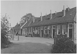 Rijwoningen aan noordzijde