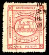 A railway stamp from Queensland Government Railways, Australia