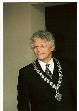 Ruud Severijns bij zijn installatie als de nieuwe burgemeester van Oirschot op 4 april 2006.