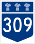 Highway 309 marker