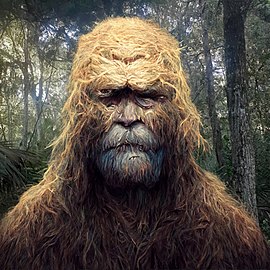 Image of non-existent Florida Bigfoot created using an AI program