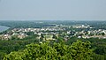 Looking west at the southwest corner of Sherwood, Wisconsin and the north tip of Lake Winnebago taken from the observation tower at High Cliff State Park in Sherwood, Wisconsin