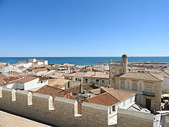 View from the roof battlements