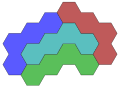 4 hexagons