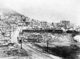 Wallace, Idaho nach dem großen Brand von 1910