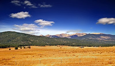 Wheeler Peak from Moreno Valley, NM