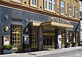 Nr. 12, Eingangsbereich Hotel Stefanie (ältestes Hotel in Wien)