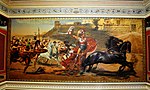 Η τοιχογραφία του Αχιλλέα καθώς σέρνει με το άρμα του τον Έκτορα, Αχίλλειο