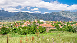 Panoramic view of the village Dunje