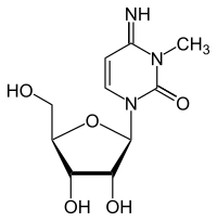 Strukturformel von 3-Methylcytidin