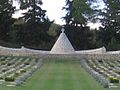 Example of a cairn used in a cemetery near the Greece-Macedonia border