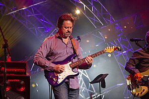 Doug Jackson in concert with Ambrosia in 2019