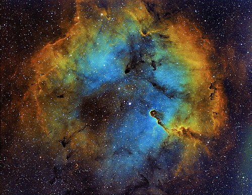 Elephant's trunk nebula by Ram Samudrala. Elephant's trunk nebula in 2018 from the photographer's backyard.