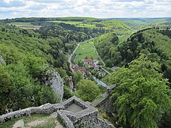 Blick von Hohengundelfingen ins Lautertal