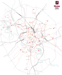 Het tramnet in 1989 voordat de Sovjet-Unie uiteen valt.