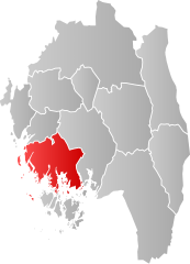 Lage der Kommune in der Provinz Østfold