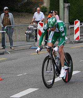 Halgand tijdens de proloog van de Ronde van Romandië 2007