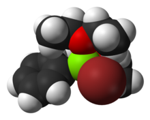 Space-filling model of the PhMgBr-diethyl ether adduct