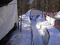 Die Bob-Bahn bei Cortina im Jahr 2007