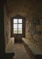 Window with bench in a square tower