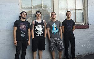 Rings of Saturn in 2013. From left to right: Joel Omans, Ian Bearer, Lucas Mann and Jesse Beahler.