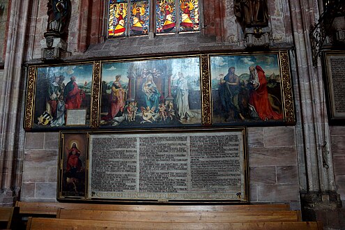 Lorenz-Tucher-Epitaph von Hans von Kulmbach (nach Dürers Entwurf) in der Sebaldskirche