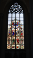 Renaissancefenster mit Tod und Krönung Mariens
