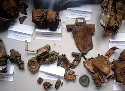 V-2 missile fragments at Blizna V-2 War Museum