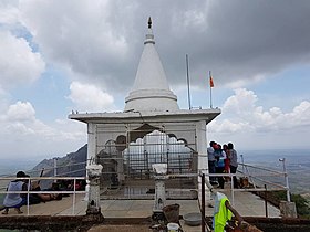 The temple at the top