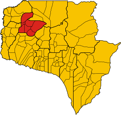 District location in Siem Reap Province