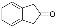 Structuurformule van 2-indanon