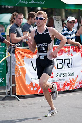 Gregor Buchholz bei der Triathlon-WM in Lausanne, 2010