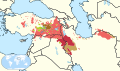 Kurdish Language distribution