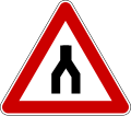 End of dual carriageway