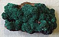 Malachite crystals.