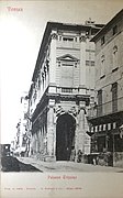 Cartolina di fine '800 con Palazzo Trissino, sede del municipio.