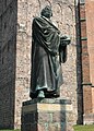 Lutherdenkmal vor der Marienkirche in Prenzlau