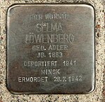 Stolperstein Rehburg-Loccum Mühlentorstraße 40 Selma Löwenberg