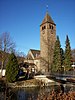 Außenansicht der Kirche St. Johannes Baptist in Saalhausen