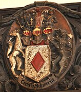 Wappen der Grafen von Schwerin im Kreishaus Greifswald