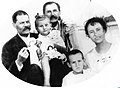 The Trenev family and Maxim Gorky