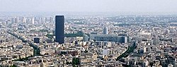 Blick vom Eiffelturm zum Montparnasse