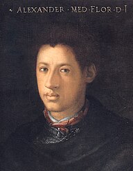 Alessandro il Moro by Cristofano dell'Altissimo by Cristofano dell' Altissimo